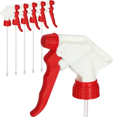 Produktbild von COM-FOUR® 6x Sprühaufsatz in 3 Farben - Sprühkopf mit 28/400 Gewinde - Aufsatz für Sprühflaschen - Zerstäuberkopf mit NBR-Dichtung zum Versprühen von Wasser