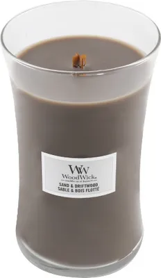 Produktbild von WoodWick Oval Vase Kerze - Sand und Treibholz, 609,5g