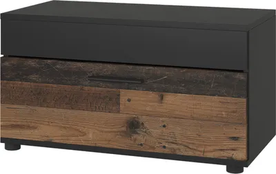 Obrázek produktu pro Skříňka do obývacího pokoje Vicco Berno Černá/starý styl 70.8 x 38.9 cm s výklopnými dveřmi, Model 55462
