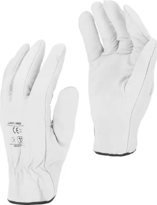 Produktbild von WARME ZIEGENHANDSCHUHE WEIß L251408P, KARTE, "8", CE, LAHTI
