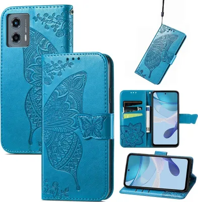 Produktbild von König Design Hülle kompatibel mit Kunstleder Handyhülle - Handy Case Blau