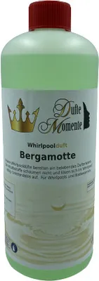 Produktbild von Dufte Momente | Whirlpool Duft 1 Liter Bergamotte | mit naturreinen und natürlichen ätherischen Ölen | kein Schaum | vegan und ohne Tierversuche