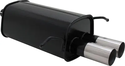 Produktbild von Novus Sportauspuff 2x76mm RL-Design für Mercedes C-Klasse W203 S203 mit ABE
