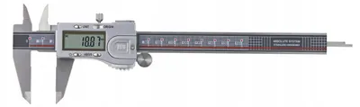 Image de Gimex : Pied à coulisse électronique de 200 mm, outil de mesure de précision avec indicateur de profondeur