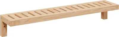 Image de vidaXL Étagère murale suspendue Nature 62 x 10 x 12,5 cm Bois massif de noyer