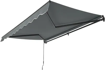 Obrázok produktu pre Markíza 300496, s výklopným ramenom, s rukoväťou, vrátane držiaka, 350 x 300 cm, sivá