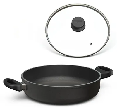 Produktbild von Hoffmann Schmorpfanne Ø 24 cm Aluguss 1,7 L Antihaft Induktion mit Deckel