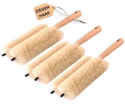 Productafbeelding van Novaliv 3x jaloezieënborstel, rolluikborstel, rolgordijn reinigingsborstel, 29x8x5cm. Ideaal ook als verwarmingsreinigingsborstel. 2-voudige vork, jaloezieënstofveger, geschikt voor het reinigen van rolluiken