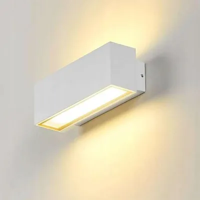 Zdjęcie produktu dla Lampa ścienna LED 12 W IP65 kinkiet zewnętrzny wodoodporny ciepła biel