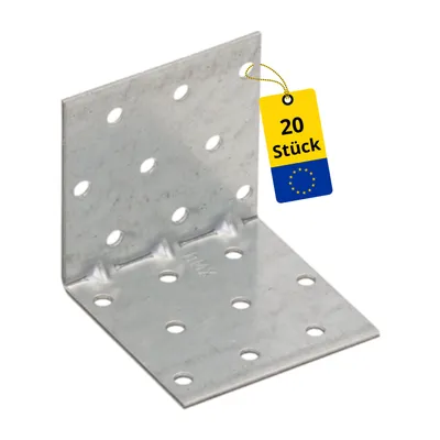 Produktbild von DMX - Winkelverbinder Holzverbinder Lochplattenwinkel mit Sicke - KMP Großpack