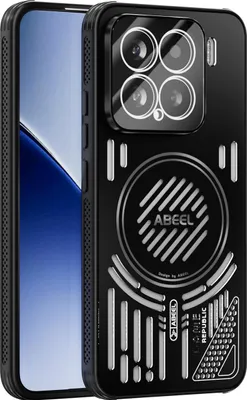 Produktbild von Magnetische Hülle für Xiaomi 15 mit Linsenabdeckung, Aluminium Stoßfestes Schutzhülle mit Wärmeableitung Schwarz