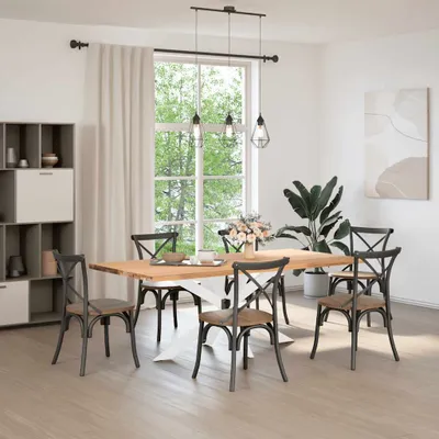 Immagine prodotto di Gamba per Tavolo da Pranzo a Forma di Ragno Bianca 150x78x(72-73) cm Acciaio