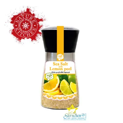 Produktbild von ELLIE 14867 Lemon-Meersalz in praktischer Mühle 200g, Kreta