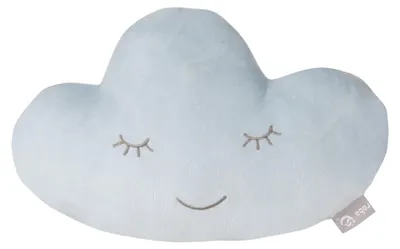 Produktbild von roba Kuschelkissen 'roba Style' Wolke Hellblau/Sky, flauschiges Dekokissen für Baby- & Kinderzimmer