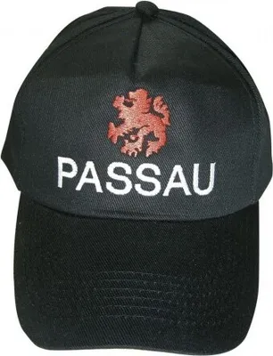 Produktbild von Baseballcap mit Einstickung - Wappe Löwe Stadt Passau - 68154 schwarz