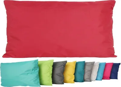 Produktbild von JACK Outdoor Lounge Kissen 30x50cm Dekokissen inkl. Füllung Wasserfest Sitzkissen Garten Stuhl Lotus Effekt, Farbe:Rot