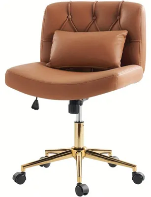 Obrázok produktu pre Ergonomická kancelárska stolička – kancelárska stolička – pracovná stolička – stolička k písaciemu stolu – bez podrúk – s nastaviteľnou výškou