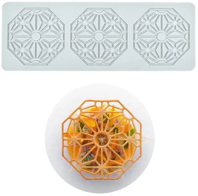 Produktbild von Azomor® Silikonmatte für Torten mit Randdesigns und Zuckerdrucken