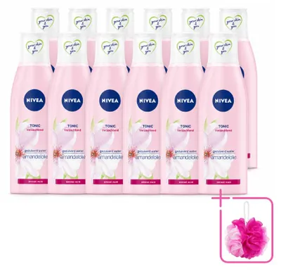 Produktbild von 12 x NIVEA Essentials Beruhigendes Gesichtswasser - für trockene & sensible Haut - 200 ml - Sparpackung - 12 Stücke