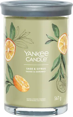 Immagine prodotto di Yankee Candle - Candela Tumbler Signature Sage & Citrus - Candela profumata 567,0g