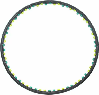 Zdjęcie produktu dla Jinpoli CHARCOAL hula hoop z magnesami i ćwiekami do masażu brzucha 110 cm 1,25 kg