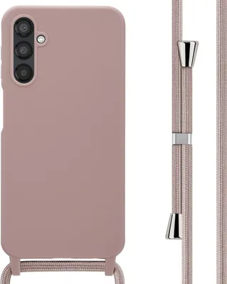 Zdjęcie produktu dla imoshion Silikonowe etui ze sznurkiem do Samsung Galaxy A25 (5G) - Piaskowy róż