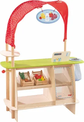 Immagine prodotto di HABA Kaufladen Einkaufsglück, Eiscafe, Laden, Supermarkt, Rollenspiel, Spielzeug, Holz, 302087