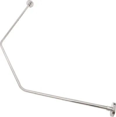 Zdjęcie produktu dla Szyna prysznicowa Szyna prysznicowa ze stali nierdzewnej 45-75 cm Wsporniki do zasłon prysznicowych Szyna wannowa