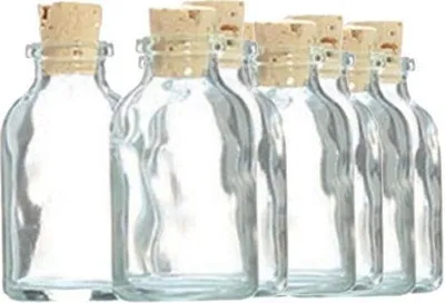 Produktbild von 10 Mini-Reagenzgläser 6 cm mit Kork