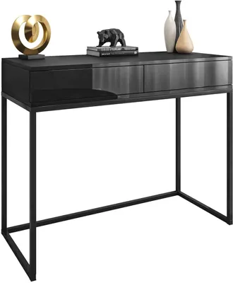 Produktbild von Konsolentisch BLANCO LOFT II Push-Open-System, Schwarz / Schwarz hochglanz