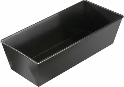 Produktbild von Dr. Oetker Kastenform 25 cm, Königskuchenform mit Antihaftbeschichtung, hochwertige Form, eckige Kuchenform (Farbe: schwarz)