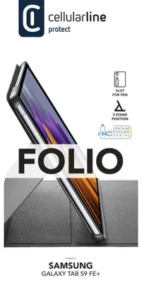 Obrázek produktu pro Cellularline 8018080476235, Folio, Samsung, GALAXY S9 FE+, 31,5 cm (12.4"), 385 g
