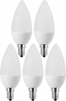 Produktbild von BLULAXA LED-SMD-Lampe, C35, E14, EEK: F, 5W, 470lm, 2700K, 5 Stück