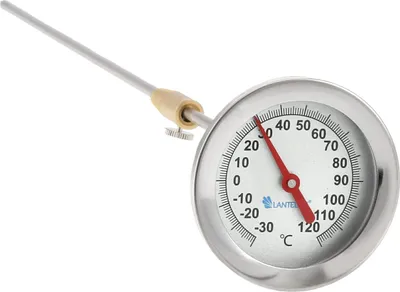 Produktbild von Räucher Thermometer 30cm Sonde Rücherschrank Räuchertonne Räucherbedarf analog