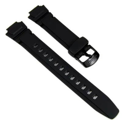 Produktbild von Casio Ersatzband Uhrenarmband Resin 14mm schwarz AQ-180, W-213