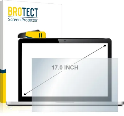 Produktbild von BROTECT Schutzglas für Notebooks mit 43.2 cm (17 Zoll) Displays 368 x 229 mm Schutzfolie Panzer Folie Glas Display Schutz klar