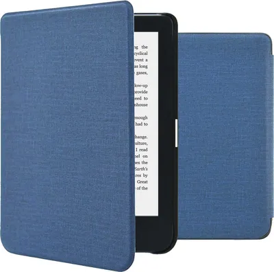 Produktbild von imoshion Canvas Sleepcover Klapphülle Kobo Clara 2E / Tolino Shine 4 - Dunkelblau