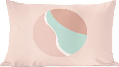 Produktbild von MuchoWow® Zierkissen Sofakissen Wohnzimmer Dekokissen 50x30 cm Sommer - Strand - Pastell - Wohnzimmerdekoration - Polster mit Photo
