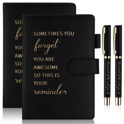 Productafbeelding van Set van 4 Inspirerende Notebooks en Pennen voor Waardering