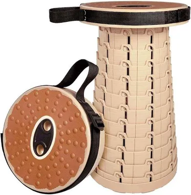 Produktbild von Klapphocker mit weichen Kissen, kompakt und leicht, ideal für Camping