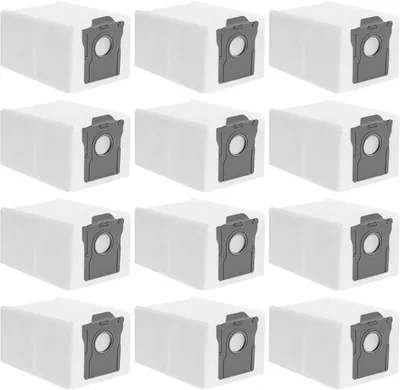 Produktbild von 12 Stück Staubsaugerbeutel für Dreame L10s Pro Ultra Heat, L10s Ultra Gen 2, X30/X40/X50 Ultra Complete, X40/X50 Master, Mova E30 Ultra / Z50 Ultra / V50 Ultra Staubbeutel Ersatzbeutel Filtertüten