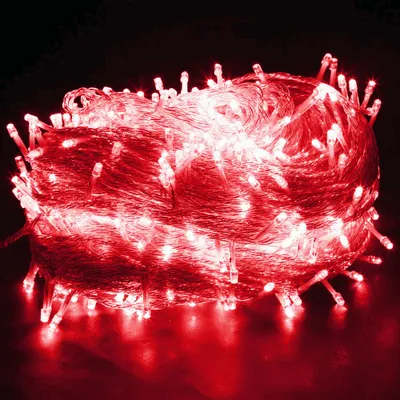 Produktbild von LED Lichterkette 10M 100 LED Innen, Rot Weihnachtsbaumbeleuchtung 8 Modi, Weihnachtsdekoration für Weihnachtsbaum Zimmer Party Garten