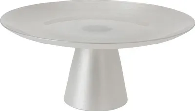 Obrázok produktu pre Podnos na tortu 28cm, sklo, biela