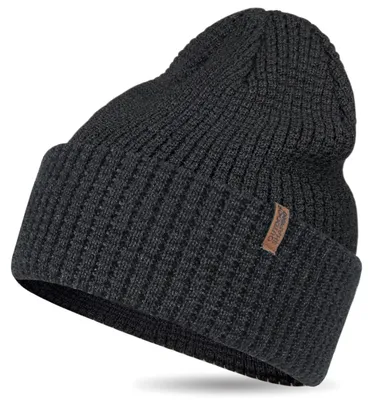 Immagine prodotto di Berretto beanie da donna e da uomo, in Lana, elasticizzato, colore nero, taglia unica