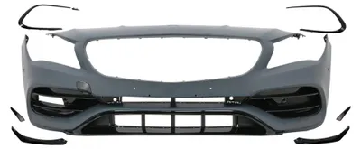 Obrázok produktu pre Predný nárazník pre Mercedes W117 X117 CLA 2013–2018 v štýle CLA45 s mriežkou PDC.