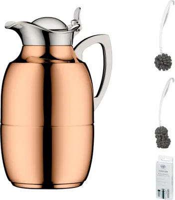 Image de alfi JUWEL Isolierkanne copper plated – Vorteilsset mit Reinigungsbürste CLEAN FIX 30 cm | HAN 1918270100 | EAN 4002458521751