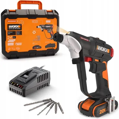 Obrázek produktu pro WORX NITRO WX177 Akumulátorová vrtačka a šroubovák SwitchDriver 20 V, 50 Nm