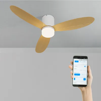 Produktbild von CREATE - WIND LITE - 40W leiser Deckenventilator Ø132 cm für Innen- und Außenbereiche geeignet