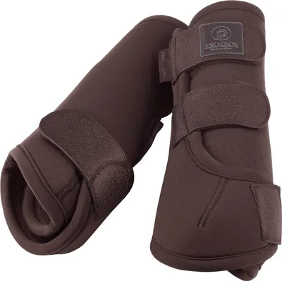 Produktbild von Eskadron Pferde Gamaschen Pro Dressage Front teak brown Platinum 2024, Größe:Pony
