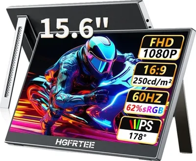 Obrázek produktu pro Přenosný monitor, FHD 1080P, duální připojení USB-C a HDMI, B156-SZF06L6